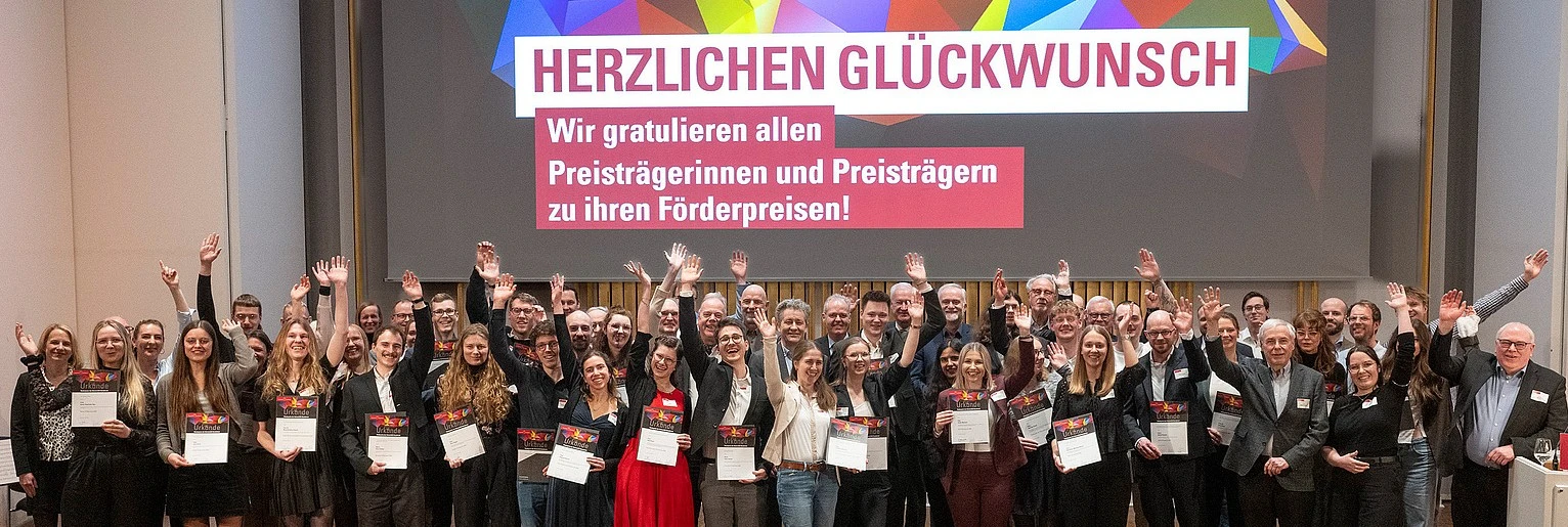 Gruppenfoto Förderpreisverleihung an der Universität Osnabrück 2025/2026
